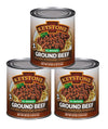 Keystone Meats All Natural Heat and Serve Ground Beef 28 Oz Fully Cooked Canned Meat Shelf Stable Emergency Survival Canned Food