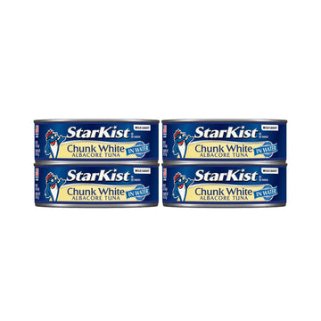 StarKist Chunk White Tuna in Water 5 oz Can, 4 Count, Pack of 1