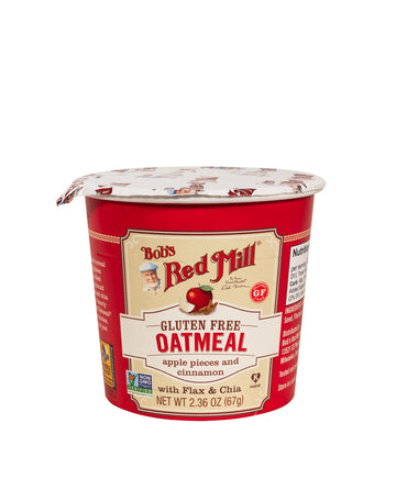 Bobs Red Mill Gluten Free Oatmeal Cup, Apple/Cinnamon