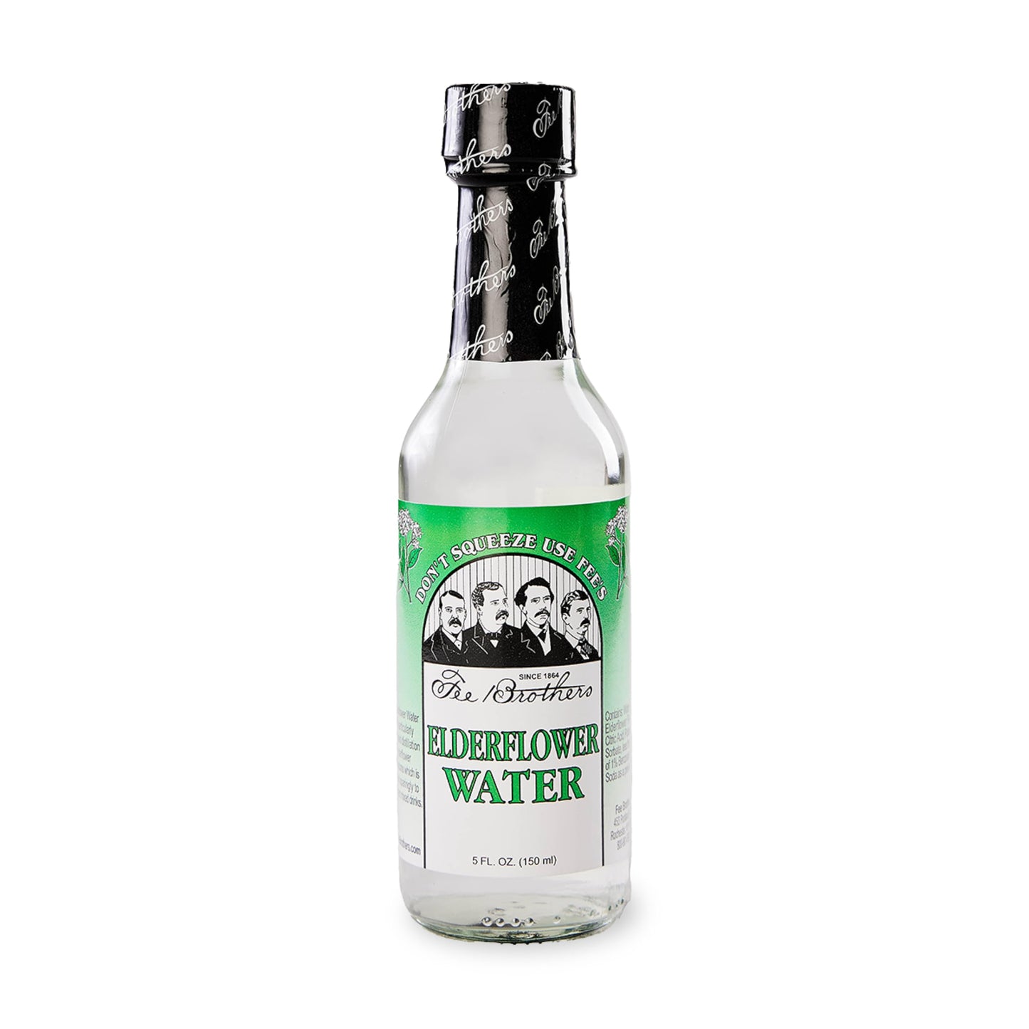 Fee Brothers Elderflower Botanical Water Cocktail Mixer, Aromatic Spirit, 5 fl oz, Model PL-GQDJ-G9MN