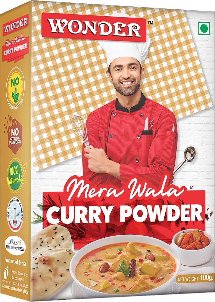 Wonder Mera Wala Curry Powder, (100G) / Curry Masala/For Delicious & Flavourful Cooking/No Preservatives Added/No Artificial Fla