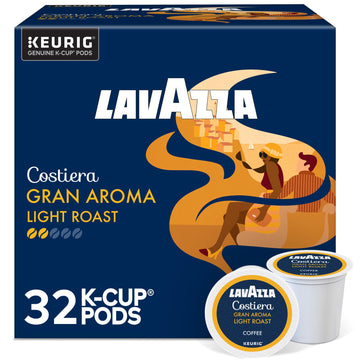 Lavazza Gran Aroma Single Serve Coffee K-Cups Pods For Keurig Brewer, 32 Count