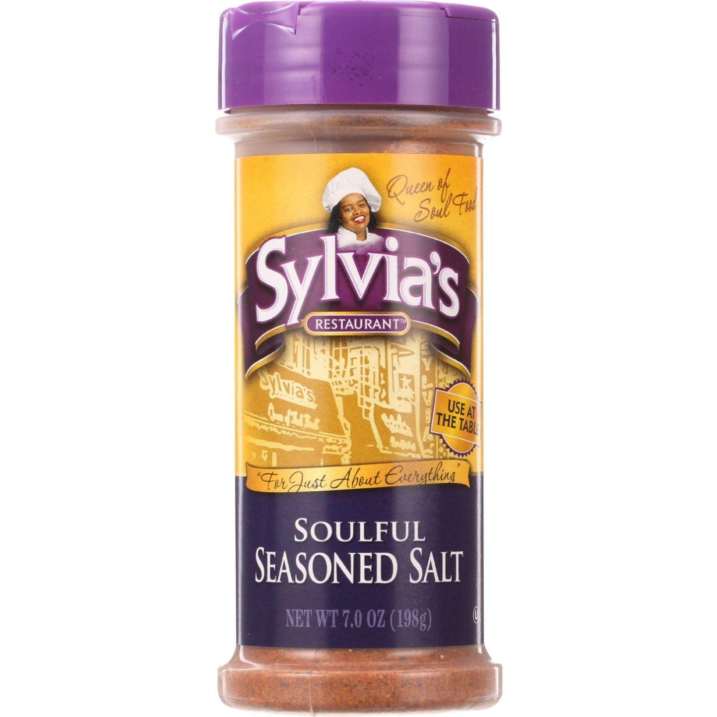 Sylvias Soulful Seasoned Salt, All-Purpose Seasoning Mix For Steak, Chicken, Vegetables, And More, 7Oz