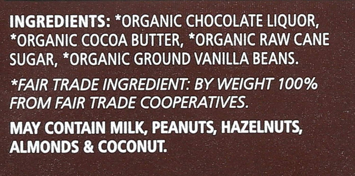 Equal Exchange Organic Chocolate Bar, Extreme Dark, 12 Count