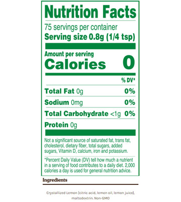 True Lemon Shaker, 2.12 Ounces 60G