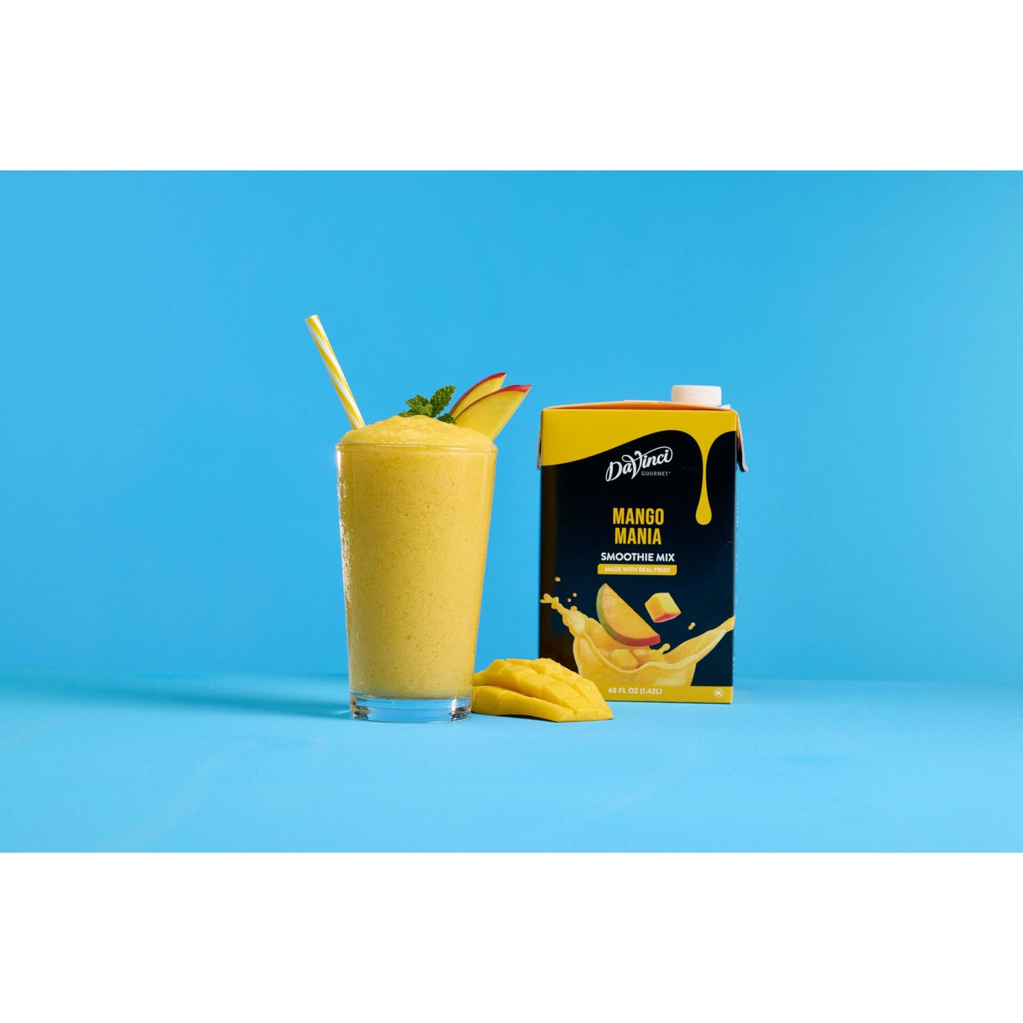 DaVinci Gourmet Mango Mania Smoothie, 48 Fl Oz, Pack of 1, Mango Flavor
