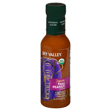 Sky Valley Thai Peanut Sauce - Gluten Free Peanut Sauce, Mild Heat, Authentic Flavor, Organic, Vegan, Non Gmo, Gluten Free, Pean