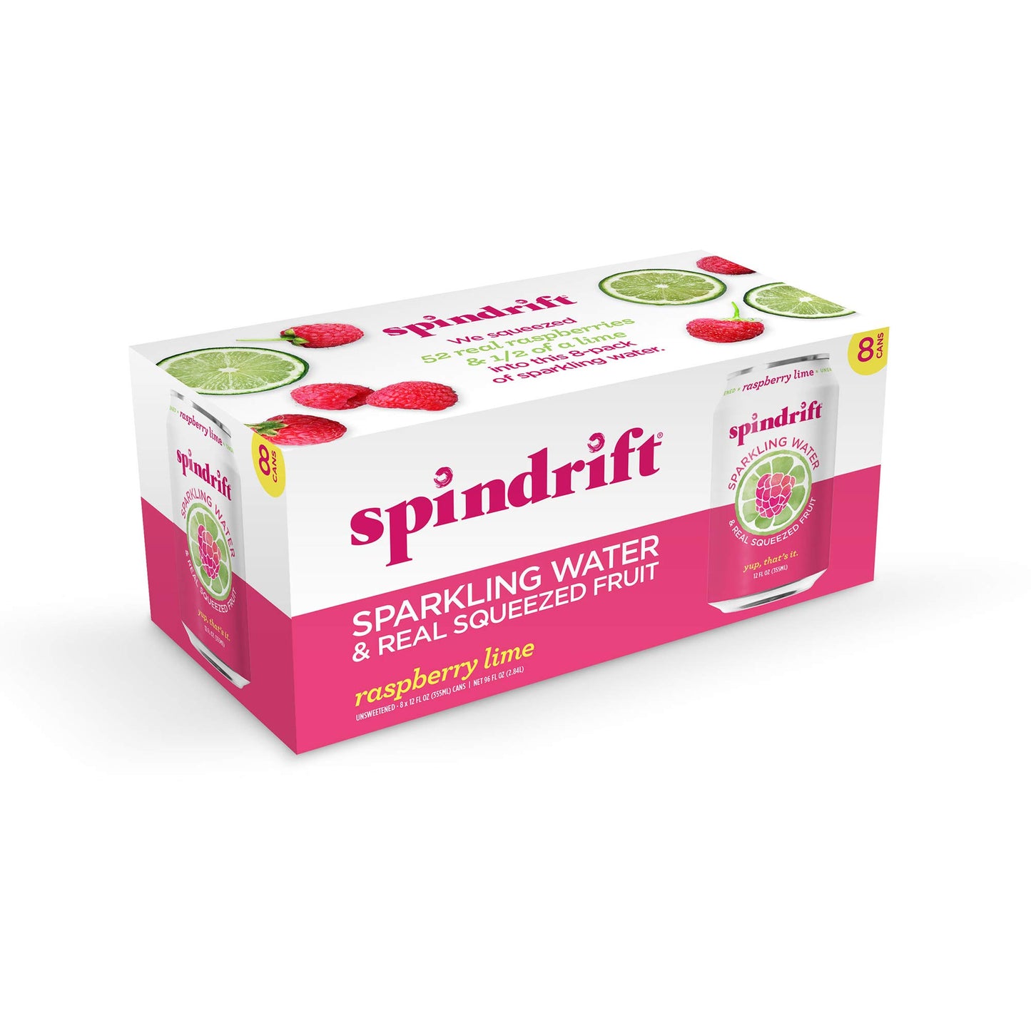 Spindrift Sparkling Water Raspberry 12 Oz (Pack Of 8)