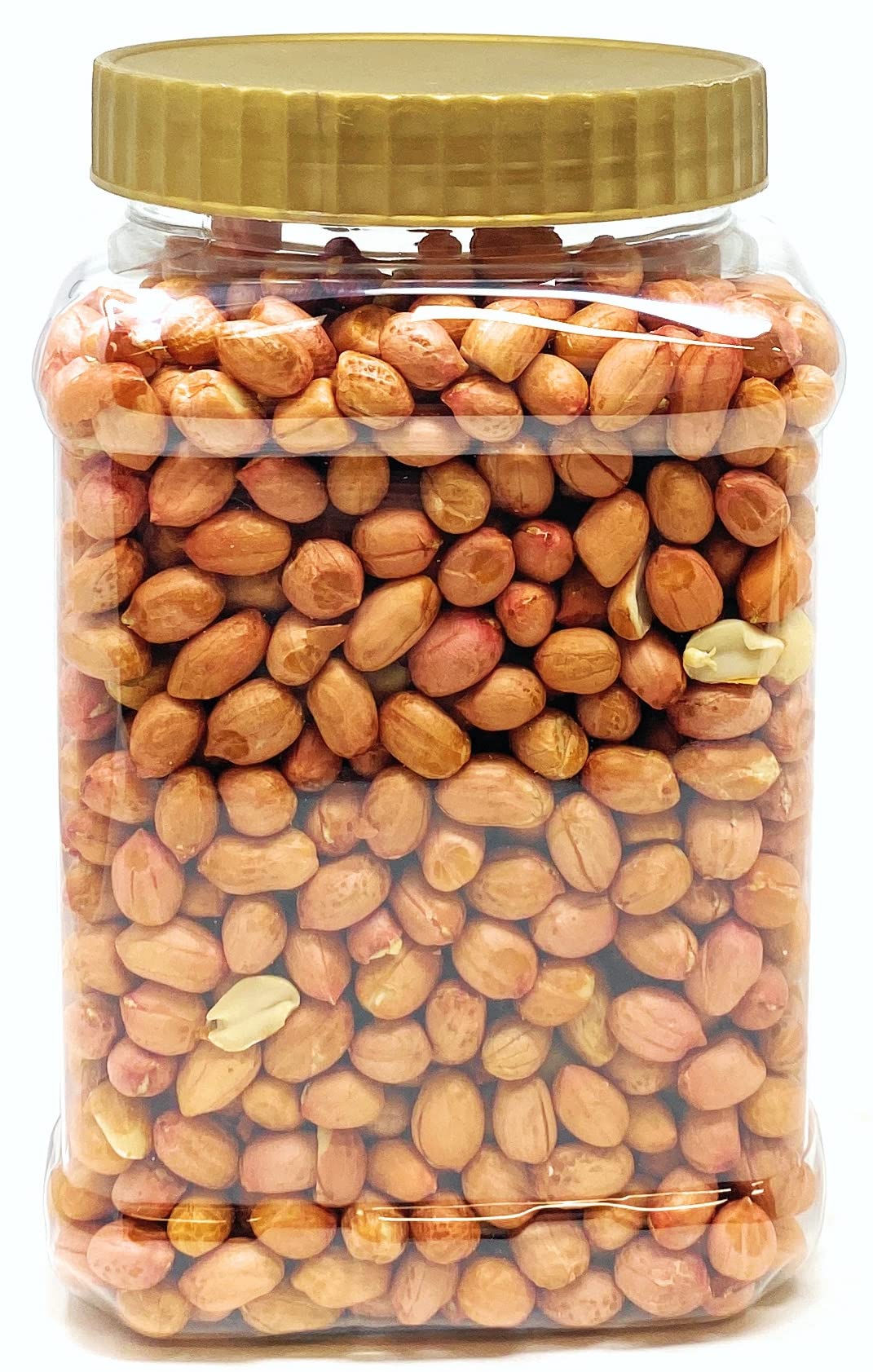 Rani Peanuts, Raw Whole With Skin (Uncooked, Unsalted) 40Oz (2.5Lbs) 1.14Kg Bulk Pet Jar ~ All Natural | Vegan | Gluten Friendly | Fresh Product Of Usa ~ Spanish Grade Groundnut/Red-Skin