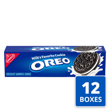Oreo Chocolate Sandwich Cookies, 12 - 5.25 Oz Boxes