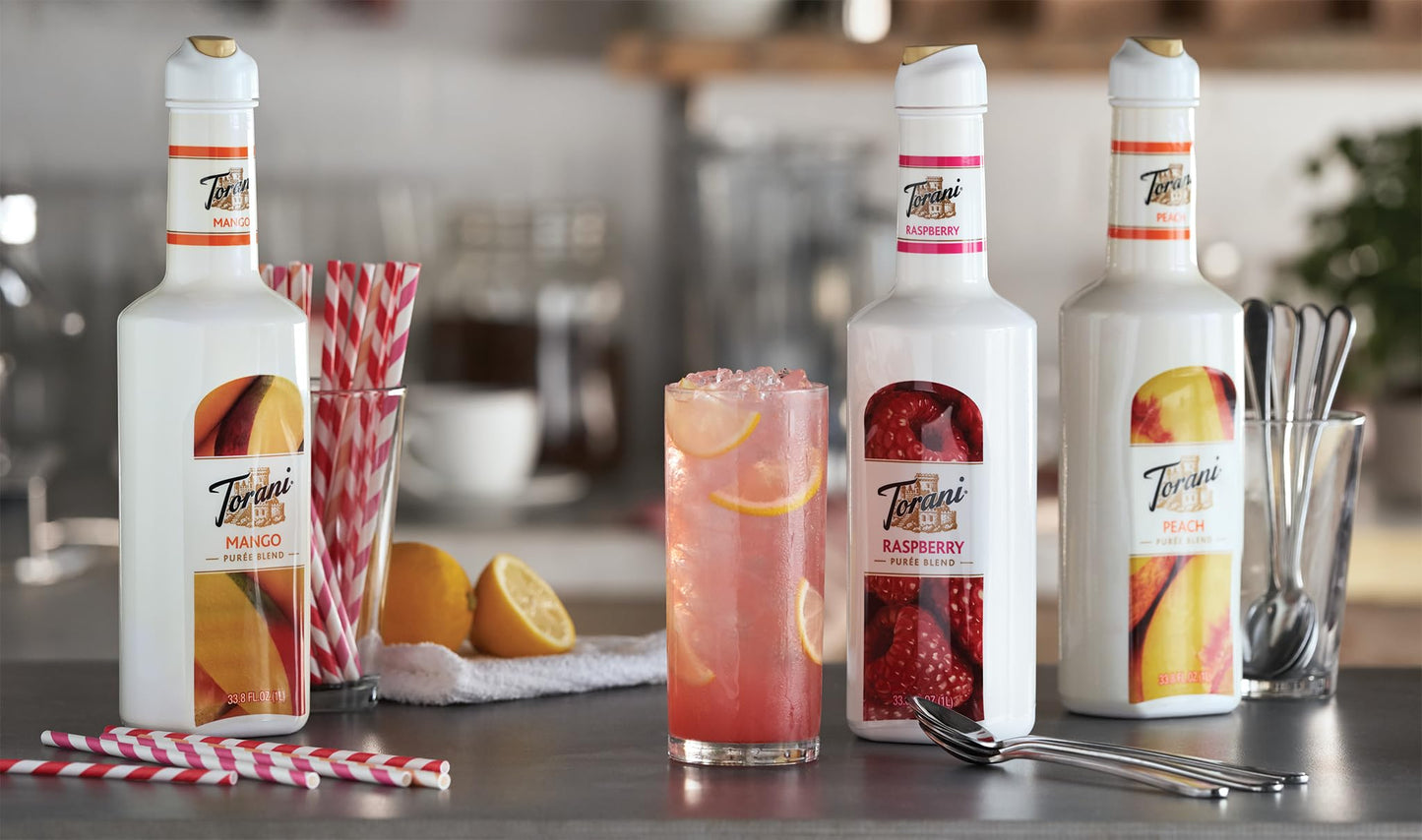 Torani Puree Blend, Strawberry, 33.8 Ounce