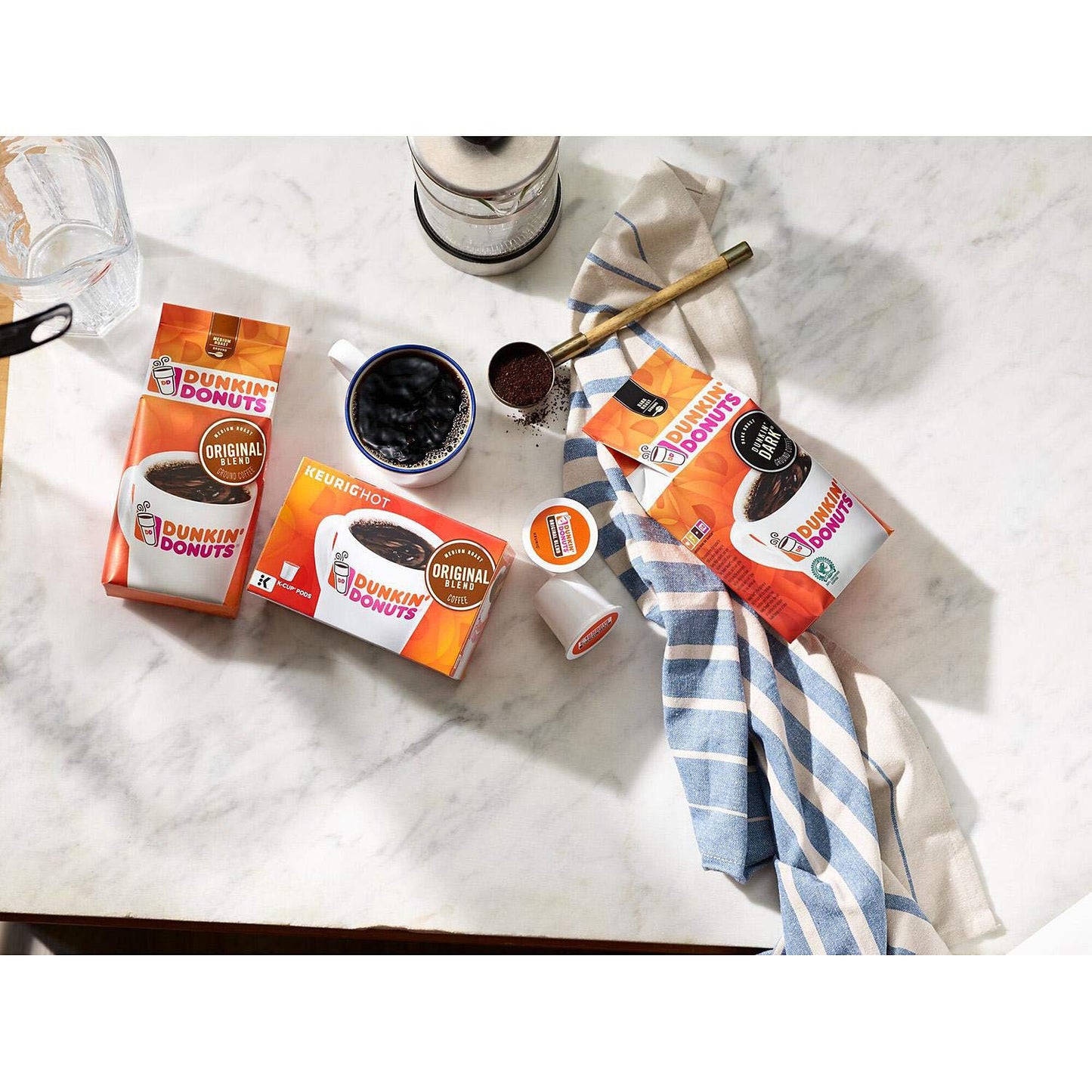 Dunkin' Donuts Decaffeinated Ground Coffee, Medium Roast (45 Oz.)