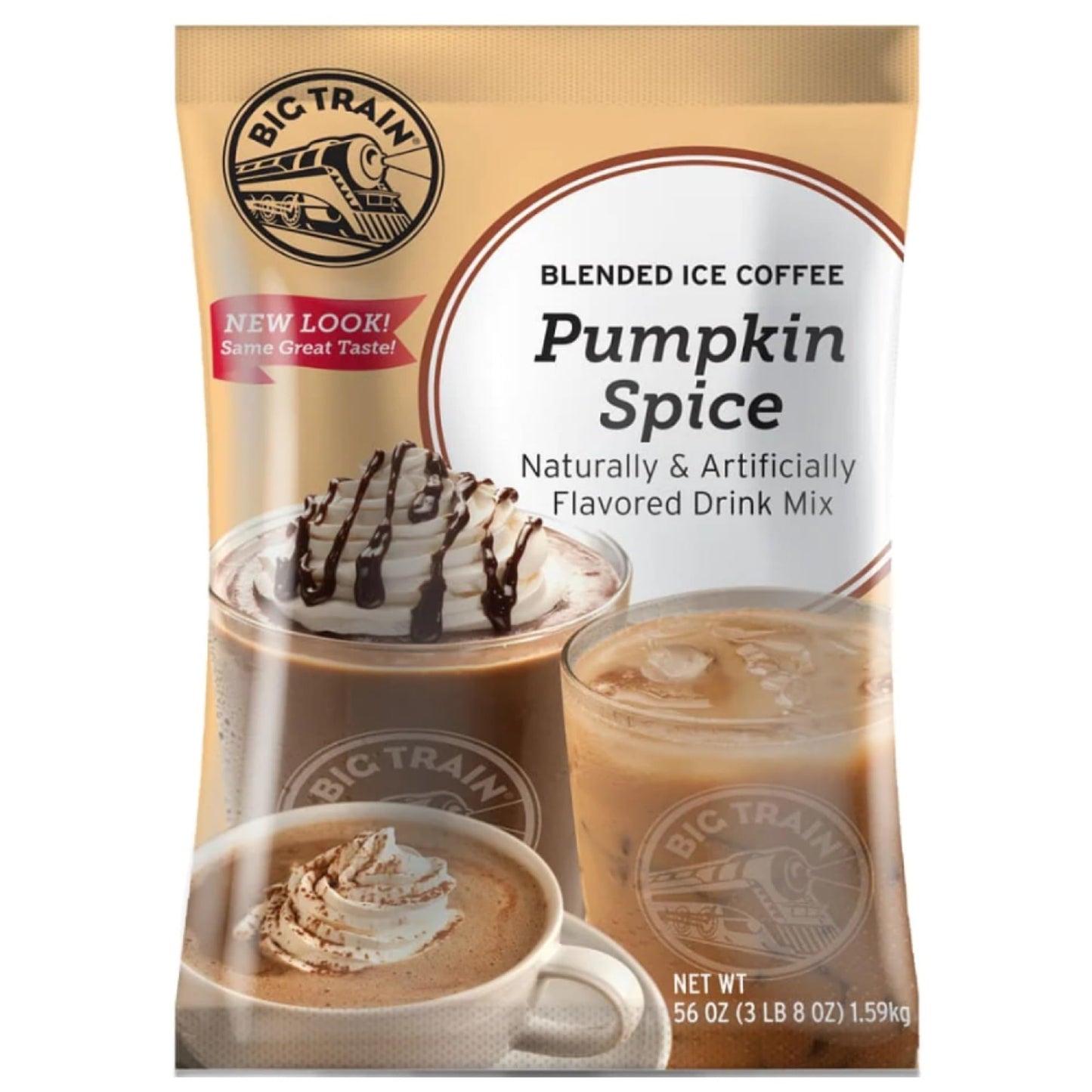 Big Train Pumpkin Spice Blended Ice Coffee Beverage Mix, 3.5 Pound (Pack Of 1)