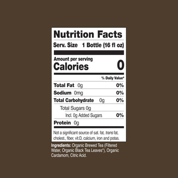 Just Ice Tea Organic Iced Tea, 16 Fl Oz Glass Bottles (Unsweetened Original Black Tea, Pack Of 12)