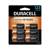 Duracell Cr123A 3V Lithium Battery, 6 Count Pack, 123 3 Volt High Power Lithium Battery, Long-Lasting For Home Safety And Securi