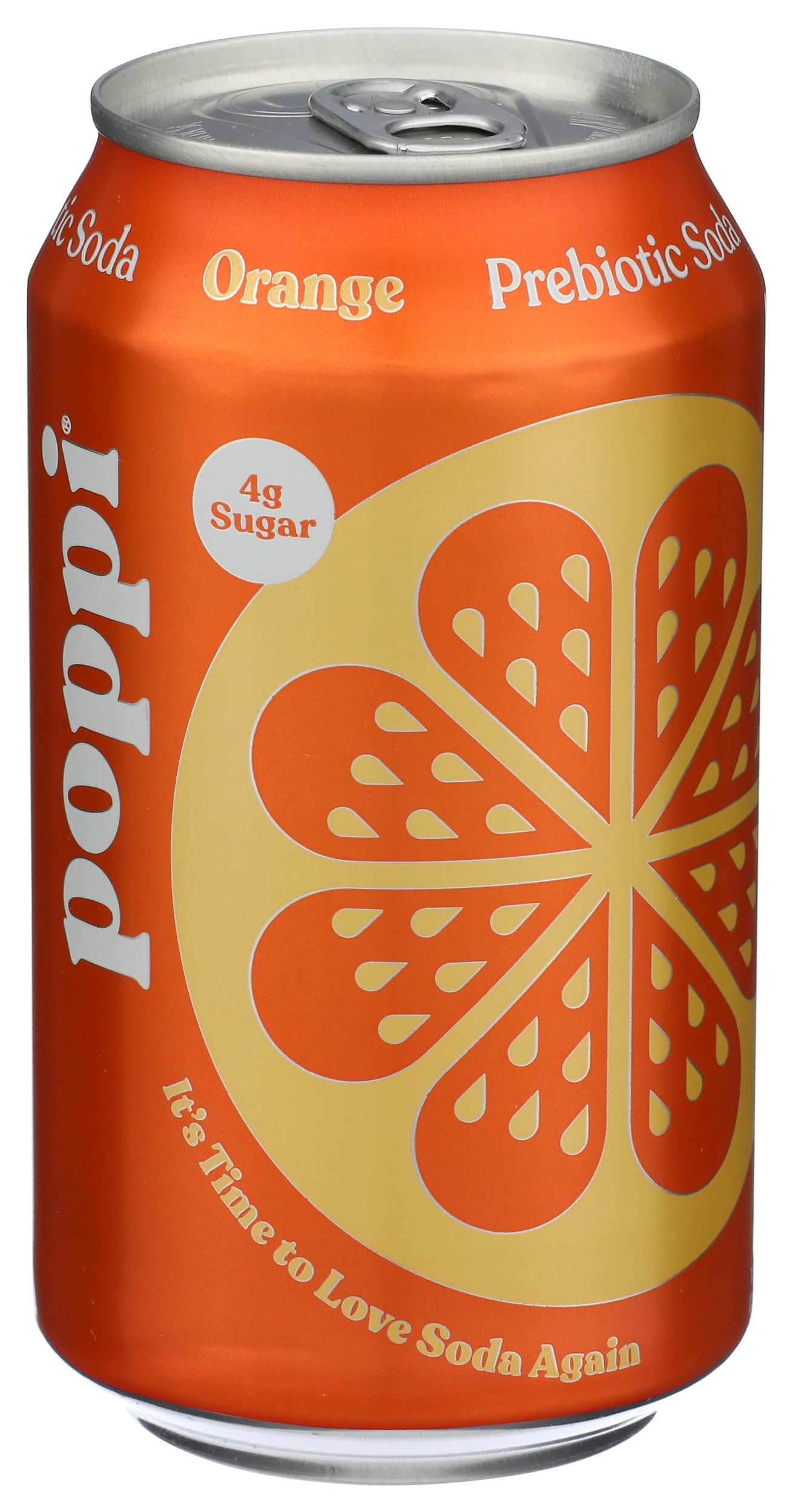 Poppi Prebiotic Soda 4 Pack - 12 Fl Oz, Orange Flavor, Model 0810063710033