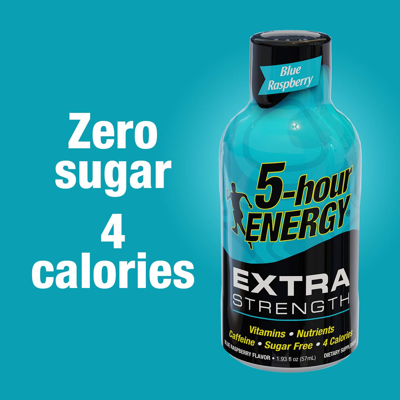 5-hour ENERGY Shot, Extra Strength Blue Raspberry, 1.93 Ounces 12 Count
