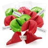 4Es Novelty Christmas Fortune Cookies Bulk, 50 Individually Wrapped Funny Fortune Cookies with Holiday Sayings for Kids & Adult