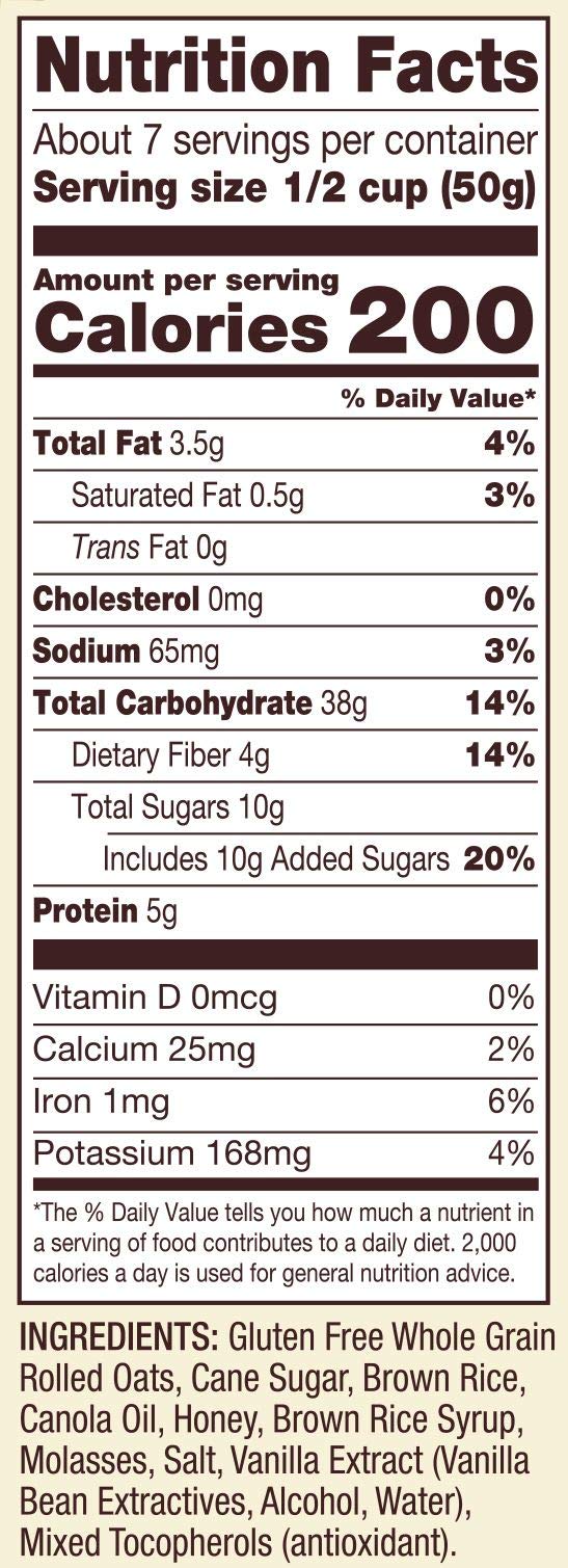 Bob'S Red Mill Gluten Free Honey Oat Granola, 12-Ounce (Pack Of 4)