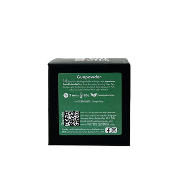 The Wee Tea Company Gunpowder Green Tea - Imported From Scotland 15 Biodegradable Teabags, Premium Hand-Blended