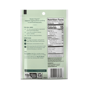 Simply Organic Spicy Chili, Certified Organic | 1 Oz | Pack Of 12