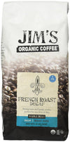 Jims Organic Coffee Coffee French Roast Decaf Og, 12 Oz
