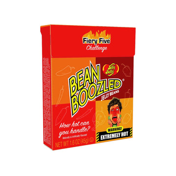 Jelly Belly BeanBoozled Fiery Five Flip Top Box - 1.6 oz - Genuine, Official, Straight from the Source