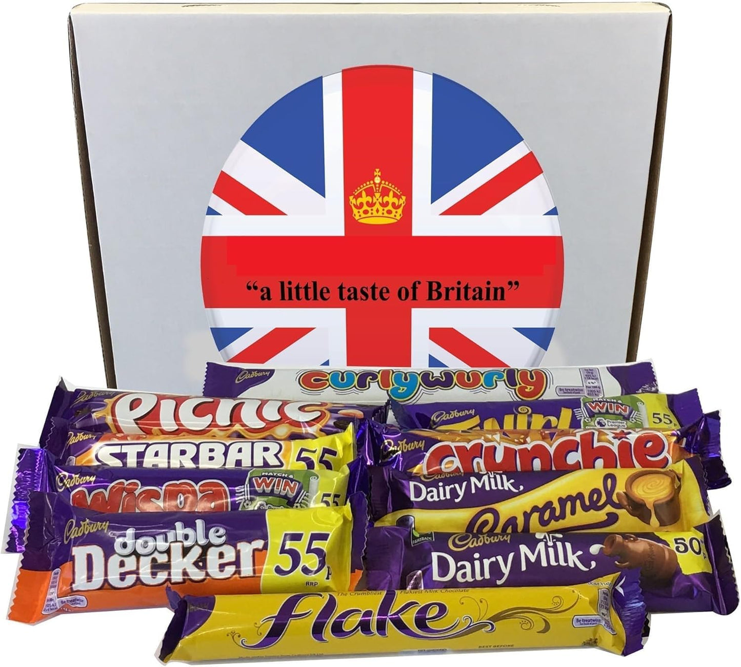 Cadbury Chocolate S Box of 10 Full Size British Chocolate Bars Imported from the UK