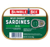 Bumble Bee Sardines in Oil, 3.75 oz Tin - Wild Caught, Gluten Free, Keto, Kosher, Clean Ingredients