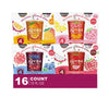 Joyba Collection 16-Pack Bubble Green Tea Cups 12 fl oz with Delicious Natural Fruit Flavored Popping Boba + 1 Freebie by Unique
