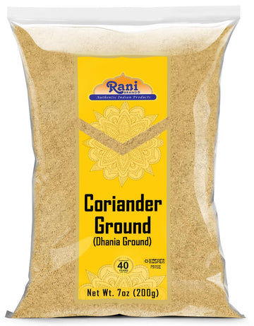 Rani Coriander Ground Powder (Indian Dhania) Spice 7Oz (200G) ~ All Natural | Salt-Free | Vegan | No Colors | Gluten Friendly | Non-Gmo | Indian Origin
