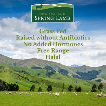 New Zealand Spring Lamb, Fresh New Zealand Half Boneless Netted Lamb Leg, 2 lb