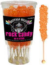 Buffalo Bills Orange Rock Candy On A Stick (12-Ct Cup Orange Colored Rock Candy Crystal Sticks)
