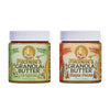 Micheles Granola Butter, Peanut-free, No Palm Oil, Peanut Butter Alternative, 10 oz Jar - Pack of 2 (Original and Maple Pecan)