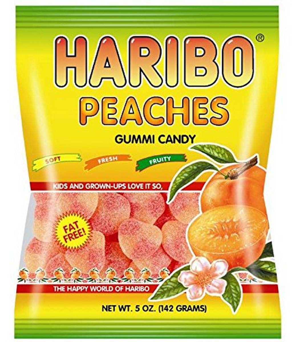 Haribo, Peaches, 5 Oz