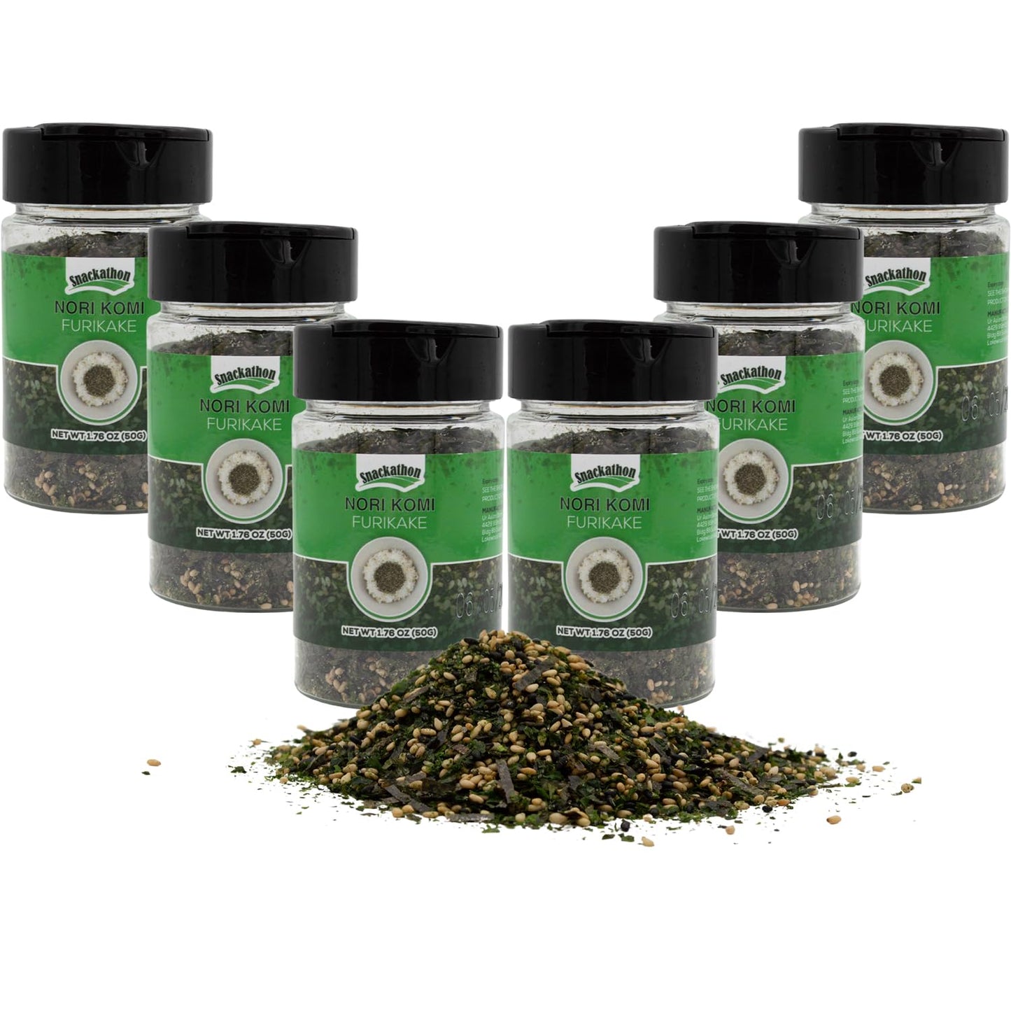 Furikake Rice Seasoning, Nori Komi, 1.7 Ounce Each, Pack Of 6