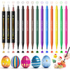 Jewem Edible Markers For Cookie Decorating,14 Pcs Ultra Fine Tip(0.5Mm) Food Coloring Pens, Upgrade Double Side Food Grade Pens For Decorating Fondant Cakes, Easter Eggs, Frosting, Macaron