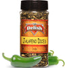 Dried Jalapeno Dices by It's Delish, 3 Oz Medium Jar | Dehydrated Jalapenos | Diced Green Jalapeo Peppers for Chili and Sausage