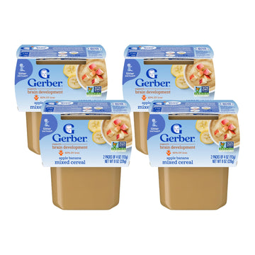 Gerber Baby Food, 2Nd Foods Apple Banana Mixed Cereal (Pack Of 4)