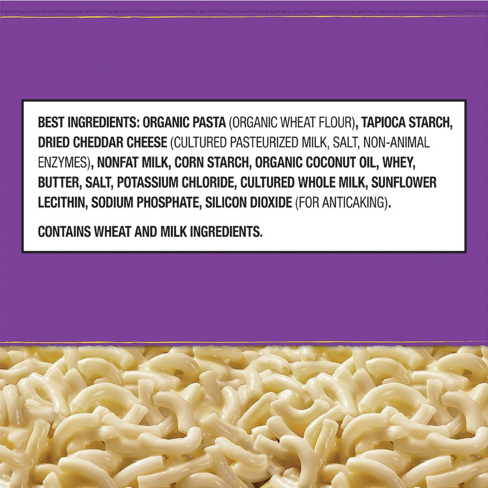 Annie'S White Cheddar Macaroni & Cheese, Microwavable Mac & Cheese, 2 Ct 4.02 Oz