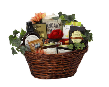 Gift Basket Village - Mother's Day Morning Deluxe Breakfast Gift Basket: Pancake Mix, Syrup, Jams, Cookies, and More, Handcrafte