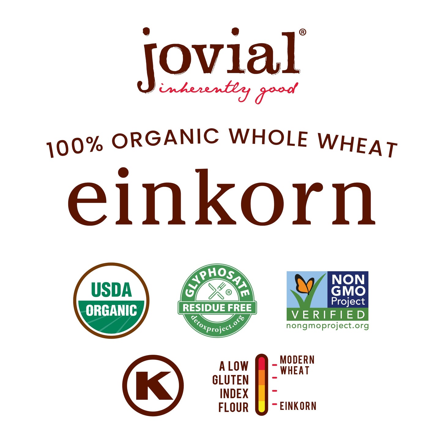 Jovial Spaghetti Einkorn Pasta | Organic Whole Grain Spaghetti | Non-GMO | High Protein | Lower Carb | USDA Certified Organic |