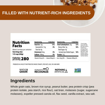 Erin Baker'S Homestyle Granola Cereal With Ancient Grains, Endurance Crunch - Made From Natural Ingredients, Source Of Plant-Bas