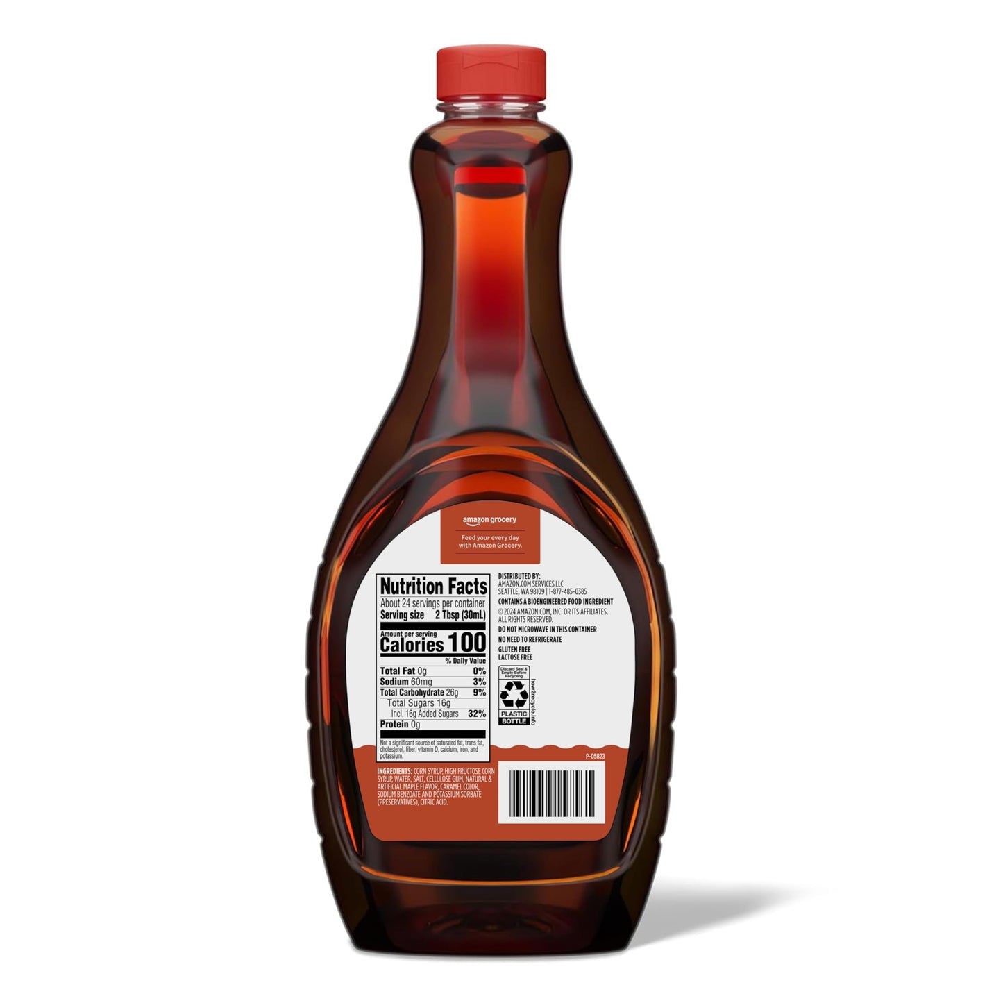 Happy Belly Pancake Syrup, Original Flavor, 24 Fl Oz (Pack of 1)
