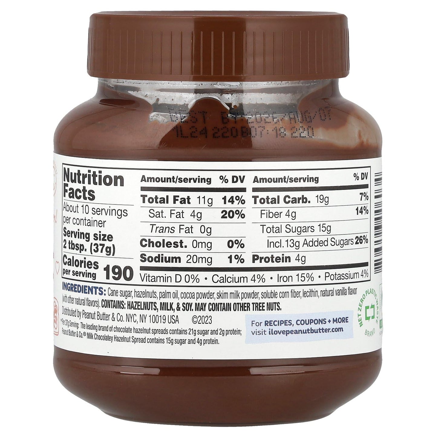 Milk Chocolatey Hazelnut Spread 13 Oz