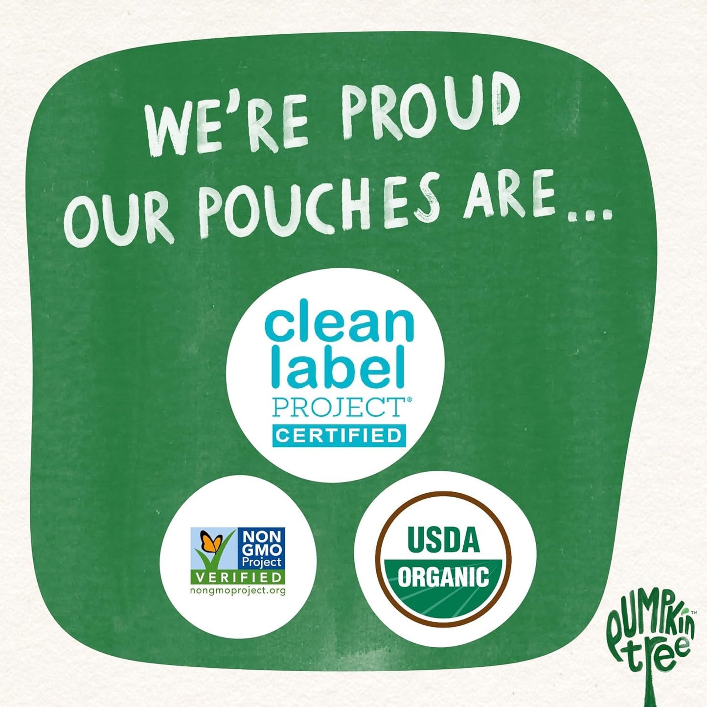 Pumpkin Tree Peter Rabbit Organics, Organic Raspberry, Banana And Blueberry 100% Pure Fruit Snack, 4 Oz. Squeeze Pouches (Pack O