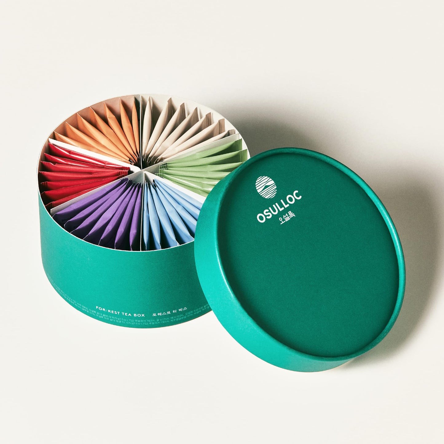 Osulloc For:Rest Tea Box (42 Count, 6 Types X 7Ea,) Exquisite & Unique Gift Idea For Tea Lover, Variety Gift Box Sampler, 6 Uniq