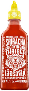 Crying Thaiger Sriracha Chili Sauce in Squeeze Bottle 17 Ounce, Vegan, Gluten Free, Non-GMO, from Thailand (Pack of 12)