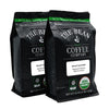 The Bean Organic Coffee Company Water Processed DECAF Caramel, Medium Roast, Whole Bean Coffee, 16-Ounce Bags (Pack of 2)