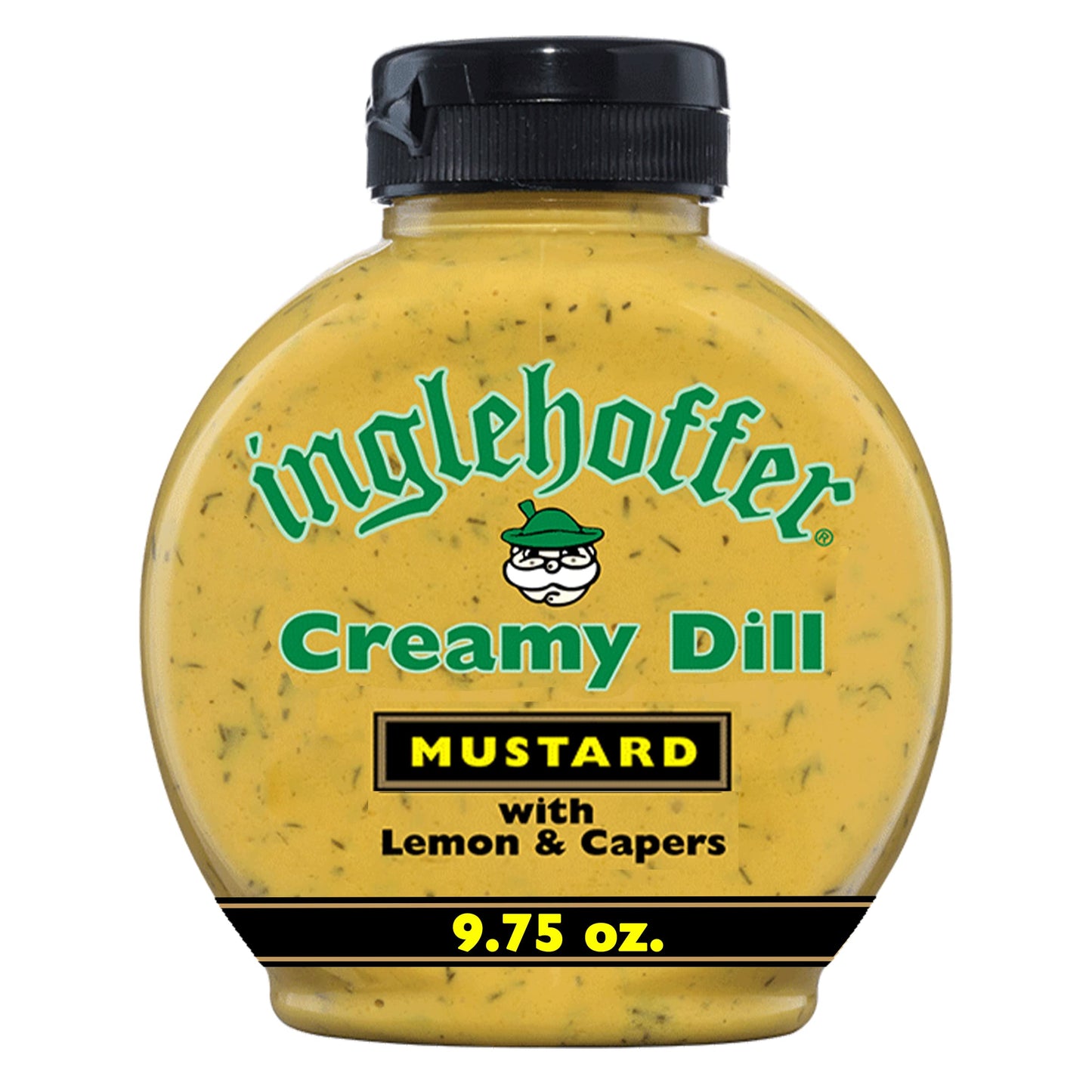 Inglehoffer Creamy Dill Gourmet Mustard, 9.75 Oz Squeeze Bottle